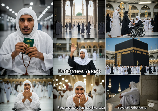 Umrah Jemaah Difabel: Keteguhan Iman yang Tak Terbatas