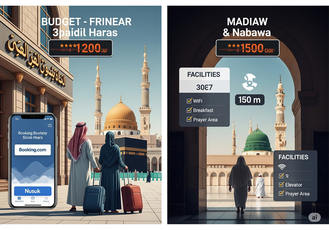 Hotel Murah Dekat Masjidil Haram & Nabawi untuk Jamaah Mandiri
